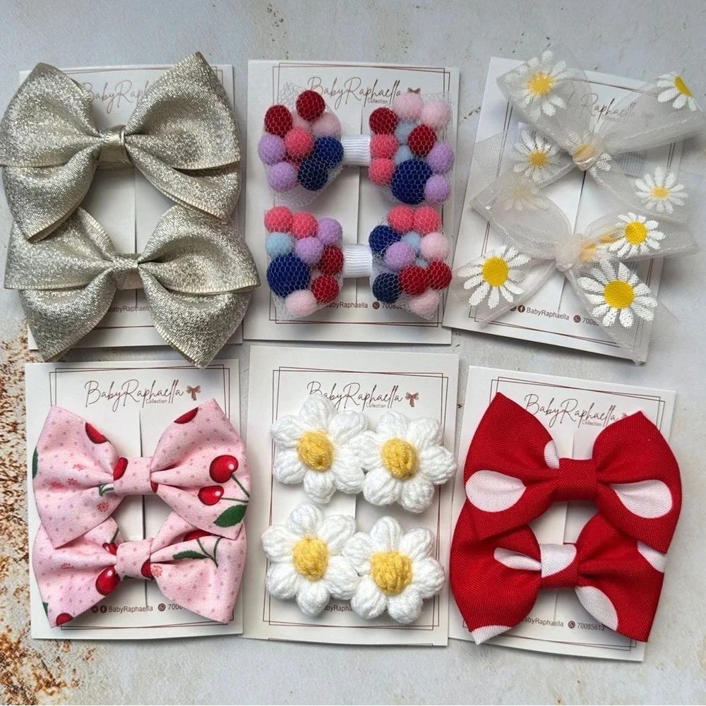 Baby Girl Hair Bow Box Bundle Alligator clip bows